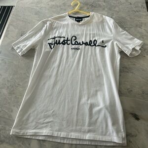 Designer Just Cavalli by Roberto Cavalli White T-Shirt Unisex